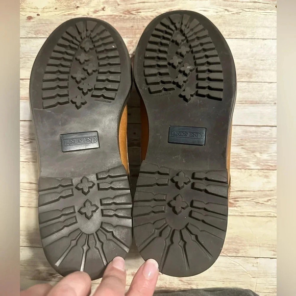 Lands’ End Vintage 1982 Leather Boots Men’s Size 10 Brown - Picture 8 of 10